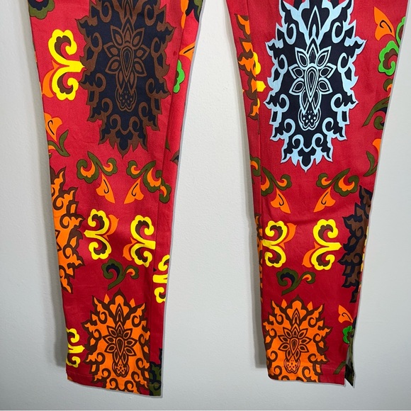 Gretchen Scott Slim Fit Pants-Bright Print-Ankle Length-Size XS - Picture 4 of 10